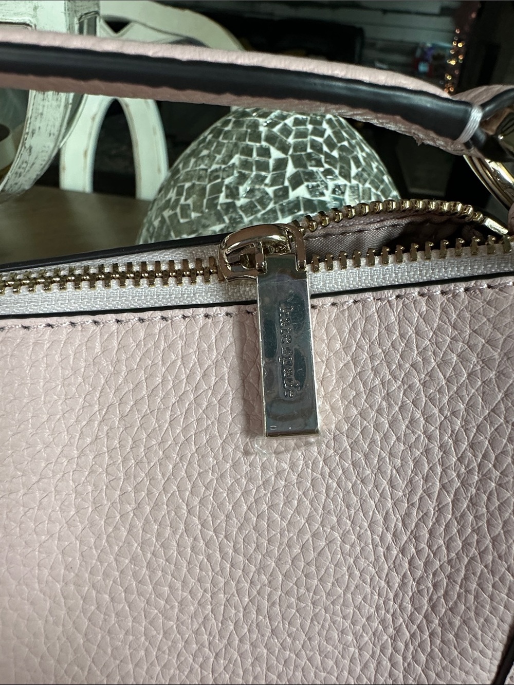 kate spade Pale Pink Pebbled Leather Crossbody Bag - Picture 6 of 12